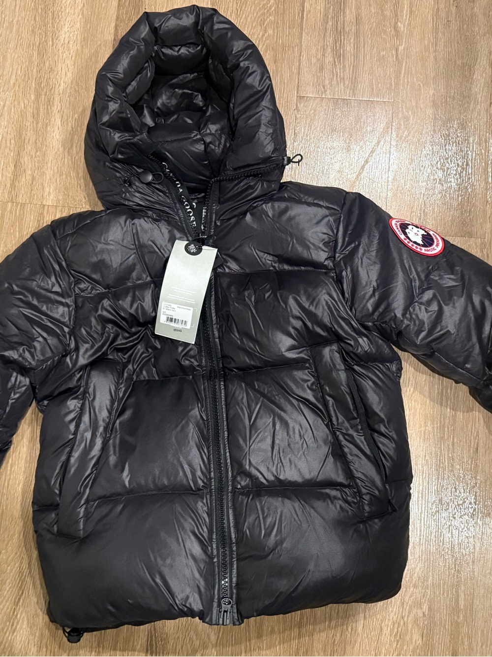 Canada Goose Men’s Black Hooded Puffer Coat